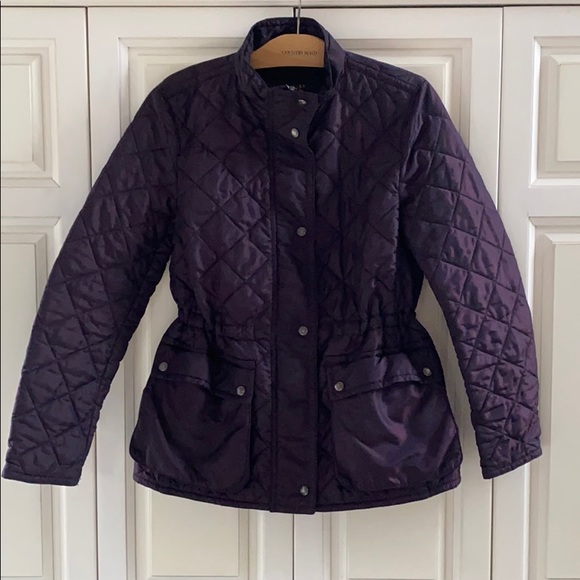 Plum Colored COACH Nylon Jacket EUC Small